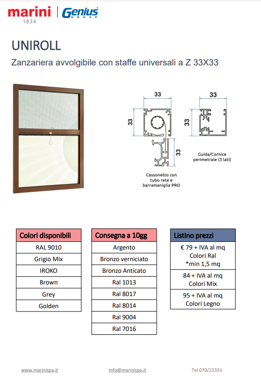 Genius uniroll Z 33x33